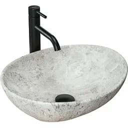 Умывальник Rea Sofia light stone накладной REA-U0165, Серый