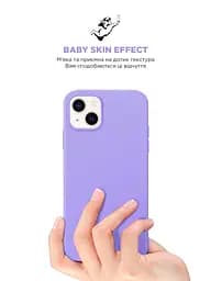 Силиконовый чехол для Apple iPhone 14 Plus, ICON2 Case, фиолетовый, противоударный, панель, защита всего корпуса, матовая поверхность Soft Touch, выступает над дисплеем, совместим с защитными стеклами и пленками, с микрофиброй, ArmorStandart (ARM63606) - мініатюра 8