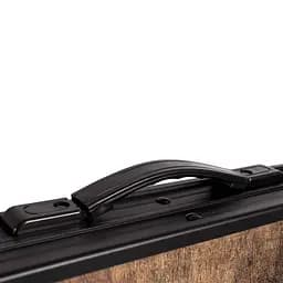 Складний стіл Bo-Camp Woodbine Oval 150x80 cm Black/Wood look (1404230), Коричневий - мініатюра 6