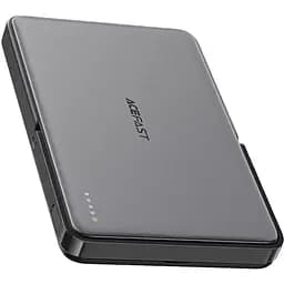 УМБ Acefast Magnetic Wireless 5000mAh 18W PD,QC3.0 USB-C In/Out,with holder, ультра тонкий M16 Black - мініатюра 4