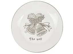 Тарелка Lefard 858-0040 Новогодняя керамика 21 см Белый