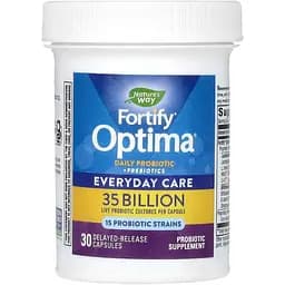Пробіотики та пребіотики Nature's Way Fortify Optima Daily Probiotic + Prebiotics 35 млрд КУО 30 капсул