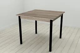Стіл кухонний Ferrum-decor Агата 75x80x80 Чорний ДСП Сонома Трюфель 16мм (FRD-106256) - мініатюра 5