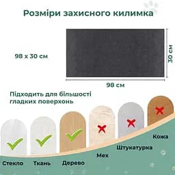 Захисний килимок для меблів Антикіготь самоклеючий - мініатюра 4