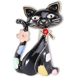 Брошь Котик брошь-булавка черный (494693356)