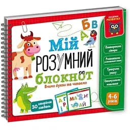 Развивающая обучающая игра Vladi Toys Академия развития Мой умный блокнот: учим буквы и читаем VT5001-03 Разноцветная