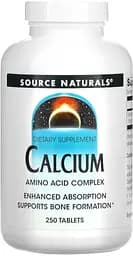 Вітаміни та мінерали Source Naturals Calcium, 250 таблеток
