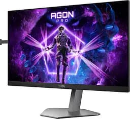 TFT 24.5" AOC AG256FS, Fast IPS, 390Гц, 2xHDMI, DP, USB-hub, HAS, Pivot, чорний - мініатюра 3