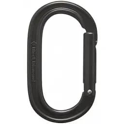 Карабін без муфти Black Diamond Oval Keylock Чорний
