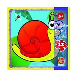 Пазлы Насекомые. Улитка LI02 G-Toys 12 элементов (4824687638303)