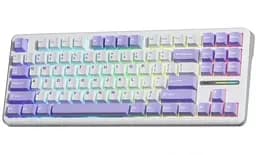 Клавіатура F87 EN/UA White/Lilac Aula teh0020640 - мініатюра 3