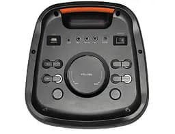 Портативна колонка ZXX-5512 Акустична система 60Вт RGB підсвічування з 2 мікрофонами та пультом 2х8" Чорний - мініатюра 2