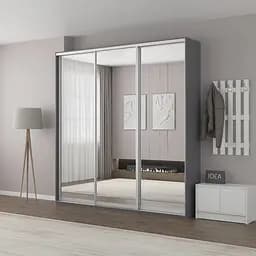 Шафа-купе Idea серія 2 230 x 60 x 240 см Антрацит Дзеркало