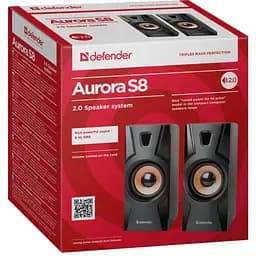Акустика Defender Aurora S8 Black 2.0, 8 W, USB (65408) - мініатюра 3