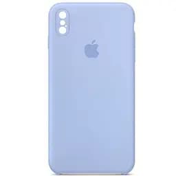 Чохол Epik Silicone Case Square Full Camera Protective AA для Apple iPhone XS Max 6.5 Блакитний/Lilac Blue