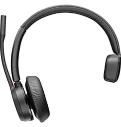 Гарнітура Poly комп'ютерна моно On-ear Voyager 4310-M з адаптером BT700 USB-A Bluetooth всеспрямований Microsoft Teams чорний (77Y91AA) - мініатюра 3