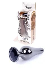 Анальная пробка Jewellery Dark Silver BUTT PLUG Black Boss Series 64-00056 101640