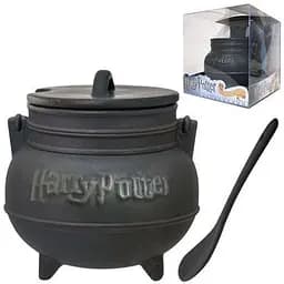 Кухоль 3D Harry Potter Cauldron with Spoon Гаррі Поттер Котелок з ложкою HP С01 501 - 600 мл чорний - мініатюра 3