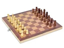 Шахматы деревянные W6648, 44-44см, 3в1(шашки, шахматы, нарды), в коробке (6903317512263)