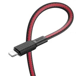 Кабель Hoco X69 Pisces Cable USB to Lightning 2,4A 1m Black - Red