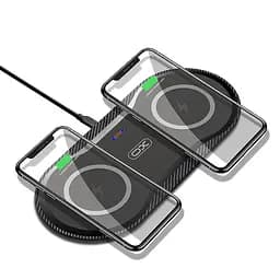 Бездротовий зарядний пристрій XO WX025 20 вт для 2 пристроїв wireless fast charger чорний - мініатюра 4
