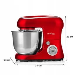 Кухонний комбайн тістоміс Lehmann Chervil RED 2200W - мініатюра 5
