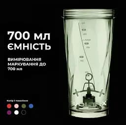 Шейкер спортивний електричний VOLTRX VortexBoost 600 мл Tritan Green (Vortex_Green) - мініатюра 5