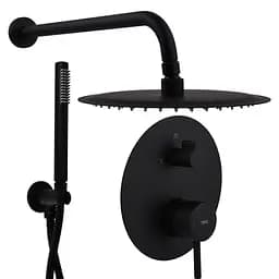 Змішувач для душа TOPAZ LOFT TLF 32205-H39-BL вбудований латунний з душовою штангою і лейками для ванної