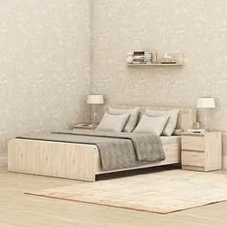 Кровать двуспальная MebelStar Нео 160x200 см Аляска серый (MBS-1136)