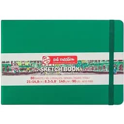 Блокнот для графіки Royal Talens Art Creation А5 (14.8х21 см) 140г/м2 80л Forest Green