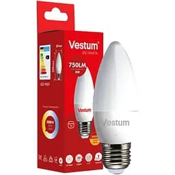 Светодиодная лампа Vestum C37 8W 3000K 220V E27 1-VS-1310