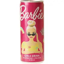 Безалкогольний газований напій The Drinks Barbie Girls зі смаком малини-фейхоа 250 мл