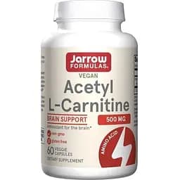 Жиросжигатель Jarrow Formulas Acetyl L-Carnitine 500 мг, 60 капсул