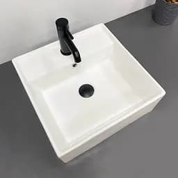 Умивальник VBI Teramo S white накладний підвісний VBI-014700, Білий - мініатюра 4