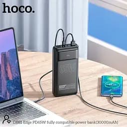 Портативна батарея Hoco DB81 Apollo PD65W 30000 mAh Black - мініатюра 4