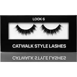 Накладні стрічкові вії Kodi Professional Catwalk style Look 6 на чорній основі-полосці в картонній коробці чорні