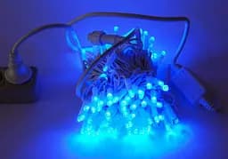 Гірлянда зовнішня пряма 200 led blue (білий) 5мм 20м - мініатюра 2