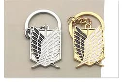 Брелок Атака титанів Attack on Titan Logo серебро.112 - мініатюра 2