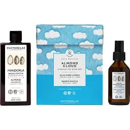 Подарунковий набір для тіла Phytorelax Soft Rituals Sweet Almond: гель для душу зволожуючий та пом'якшуючий 250 мл + олія для тіла, волосся та обличчя 100 мл