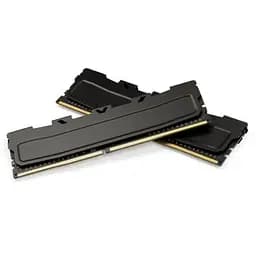 Модуль пам'яті для комп'ютера DDR4 16GB (2x8GB) 3200 MHz Kudos Black eXceleram (EKBLACK4163216AD) - мініатюра 2