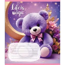 Зошит учнівський "Тедді" Leader 012-500363K-2 в клітинку, 12 аркушів