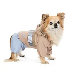 Дощовик Pet Fashion Tina для дівчаток розмір XS2 бежевий/блакитний - мініатюра 2