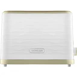 Тостер Sencor 930 Вт подогрев размораживание подсветка пластик бело-золотой