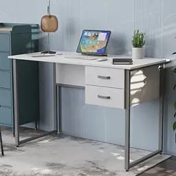 Комп'ютерний стіл Ferrum-decor Таккота 75x100x70 сірий ДСП Білий 16мм (FRD-102330)