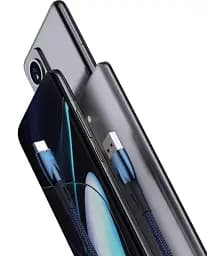 Кабель Baseus Glimmer Series Fast Charging Cable USB to Type-C 100W 1m CADH000403 Blue - мініатюра 5
