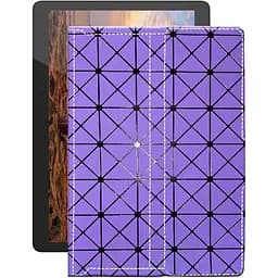 Чохол StatusCASE з екошкіри для планшету Bravis NB961 9.6 Фіолетовий ромб