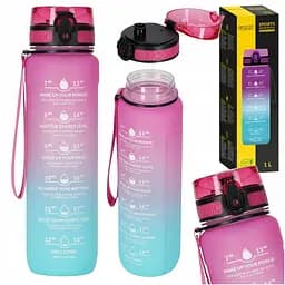 Пляшка для води 4FIZJO спортивна 1000 мл 4FJ0630 Pink/Sky Blue (P-5905973400770) - мініатюра 10