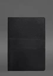 Кожаный блокнот А5 (софт-бук) 9.3 черный краст