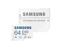 Samsung Карта пам'яті microSDXC 64GB C10 UHS-I R130MB/s Evo Plus + SD