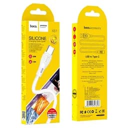 Кабель Hoco X61 Ultimate silicone charging data cable for Type-C Білий - мініатюра 2